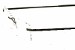 Exec 2 Eyeglasses 7095 Black Rimless Reading Glasses