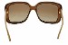 Gucci GG3574/S 3574S W7LLA Brown Transparent Squared Sunglasses 56mm
