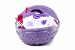 Skidders Girl's Skidproof Mary Jane Purple Polka Dot Shoes XY4151