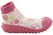 Skidders Infant Toddler Girl's Skidproof Slip On Hibiscus Toss Pink Shoes