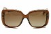 Gucci GG3574/S 3574S W7LLA Brown Transparent Squared Sunglasses 56mm