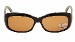 Serengeti Women's Bianca 7409 Shiny Black Oval Sunglasses