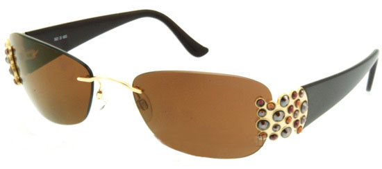  Daniel Swarovski Women's Sunglasses S622 Savannah Brown 6053 