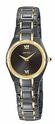 Seiko-SUJE76-Ladies-Dark-Gray-Dial-Gold-Bezel-Watch-SUJE76