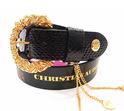 Christian Audigier Don Ed Hardy Charm Life Black Snake Print Ladies Belt