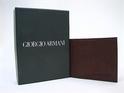 Giorgio_Armani_Brown_100_Leather_Wallet_w_6_Credit_Card_Slots upc: