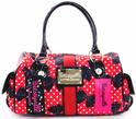 Betsey Johnson Betseyville Red Polka Small Satchel Handbag