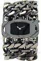 ROBERTO_CAVALLI_7253120525_Watch_Ladies_Black_Dial_Gunmetal_Chain_Bracelet upc: