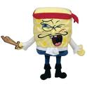 _TY_Captain_Spongebob_Squarepants_Plush_Beanie_Buddy_8_inch_Toy_ UPC:008421407705
