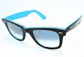 Ray Ban Rb 2140 Sunglasses Rayban Rb2140 Wayfarer Black Blue 1001/3f