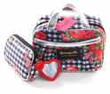 Betsey_Johnson_Betseyville_Sweetheart_Cosmetic_Makeup_Handbag_Black upc: