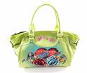  Ed Hardy Ivy Swagger Handbag Lime Green Christian Audigier  UPC: