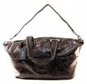 _Guess_Alouette_Large_Satchel_Brown_Vinyl_Ladies_Handbag_ UPC:758193169515