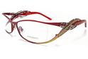  Boucheron BEO 106 Eyeglasses BEO106 Red/Matte Dark Gold 01 Frame  UPC: