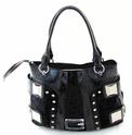 _Guess_Sylvie_Medium_Tote_Black_Ladies_Signature_Handbag_Purse_SI240504_ UPC:758193264050