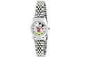 Disney Watch MCK807 Ladies Girls Mickey Mouse Silver Tone Bracelet