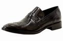  Donald J Pliner MenÞs CharliÞ06 Black Leather Fashion Loafer Shoes 