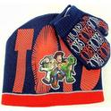  Disney Pixar Toy Story 3 Toddler Knit Beanie Hat Þ Mitten Set Sz. 2Þ4T 