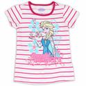  Disney Frozen Toddler GirlÞs Powerful Beauty Striped Short Sleeve TÞShirt 