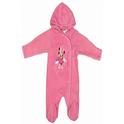  Disney Minnie Mouse Newborn Infant GirlÞs Pink Polar Fleece Bodysuit 