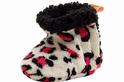  Skidders Infant GirlÞs Spicy Leopard Plush Booties Slippers Shoes 