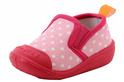  Skidders Infant Toddler Skidproof Pink Polka Dot Gripper Slippers Shoes 