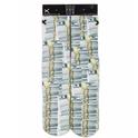  Odd Sox Money Stacks WhiteÞGreenÞGold Crew Socks SzÞ 6Þ13 UPC:850406006461