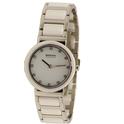  Bering WomenÞs 10729Þ754 Ceramic WhiteÞStainless Steel Silver Analog Watch 