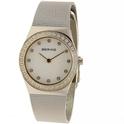  Bering WomenÞs 12430Þ010 Classic SilverÞGold Analog Watch 