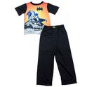  Batman BoyÞs Black 2ÞPiece Short Sleeve Pajama Sleepwear Set 