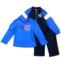  Nautica Infant Toddler BoyÞs 3ÞPiece Set Fleece Long Sleeve Þ Pant Outfit 