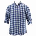  Nautica MenÞs Long Sleeve Heirloom Plaid Linen Button Down Shirt 