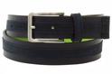  Hugo Boss MenÞs Tillos Genuine Suede Leather Fashion Pin Stich Detail Belt 