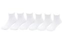  Jefferies ToddlerÞLittleÞBig Kid 6ÞPairs Seamless Quarter Half Cushion Socks 