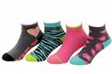  Stride Rite ToddlerÞLittle GirlÞs 4ÞPairs Frances Fierce Pattern Quarter Socks 