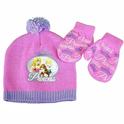  Disney Princess Toddler GirlÞs Hat Þ Mittens Set Sz. 2Þ4 