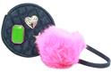  Guess WomenÞs Mix Match PomÞPom Keychain Gifting Pouch Handbag 