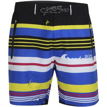  Hugo Boss MenÞs Cavefish Quick Dry Striped Trunks Shorts Swimwear 