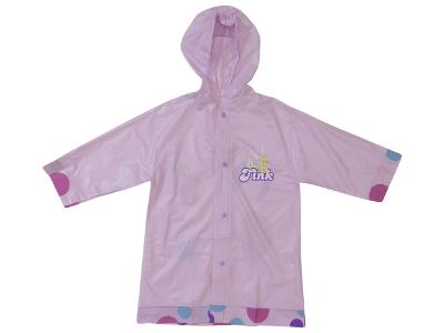  Disney Fairies GirlÞs Rain Slicker Lavender Hooded Poncho 