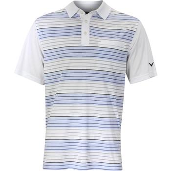  Callaway MenÞs Road Map Striped Golf Polo Short Sleeve Shirt 