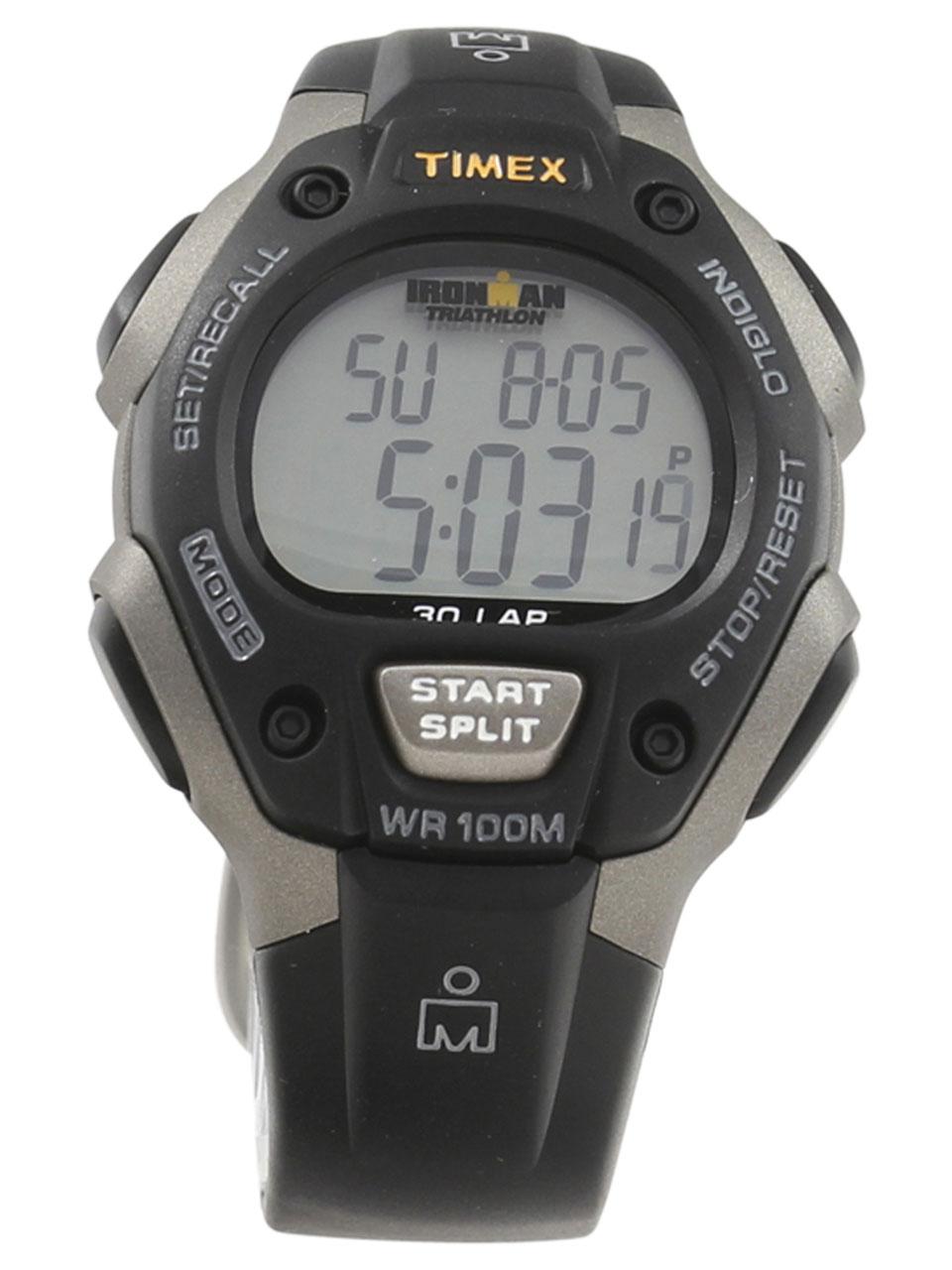 Timex Men S T5e901 Ironman Classic 30 Black Grey Chronograph Digital Watch