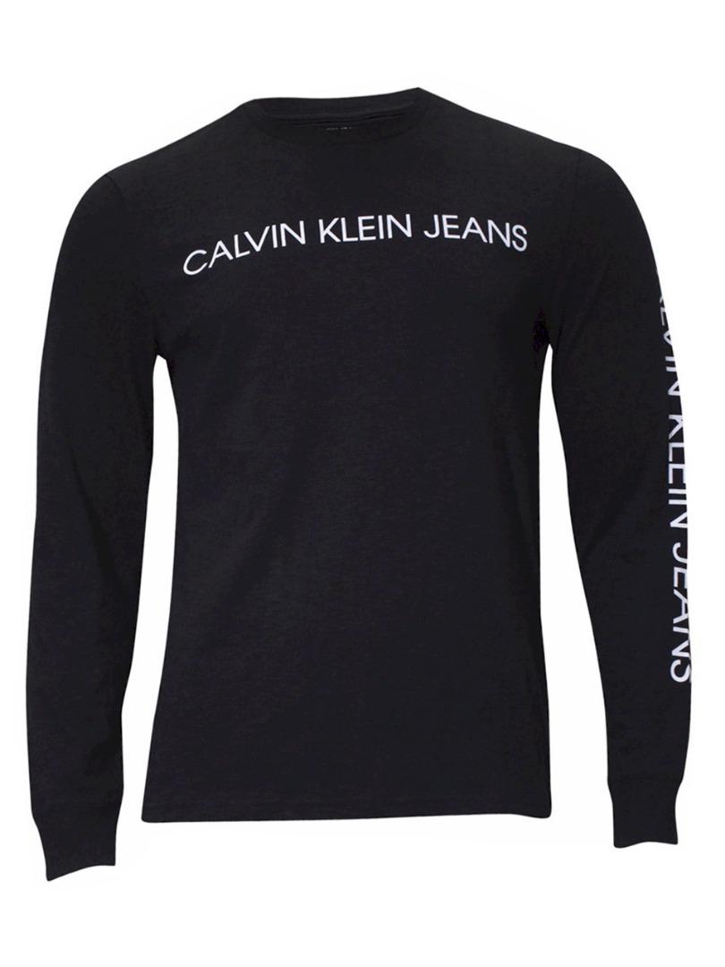 Calvin Klein Men's Long Sleeve Crew Neck Cotton T-Shirt | eBay