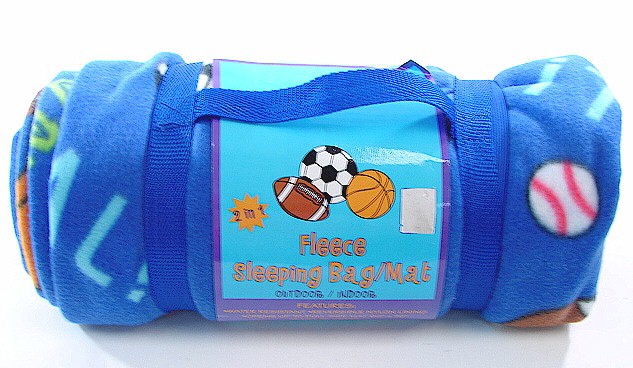 The Sports Blue Fleece Sleeping Bag Mat