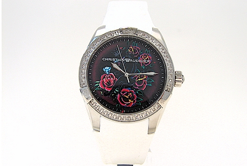 Christian Audigier Int 303 Diamond Panther Garden Ladies Watch