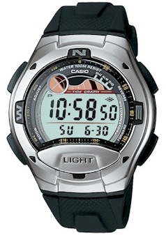 Casio W753 1av Watch Men S Black Digital Sports Tide Graph Alarm