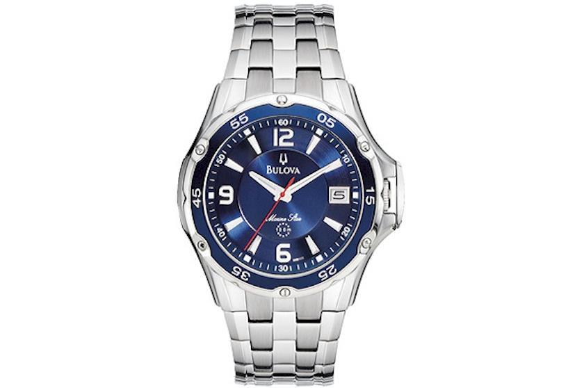 Bulova Watch 98b111 Men S Marine Star Blue Dial Stainless Steel Band