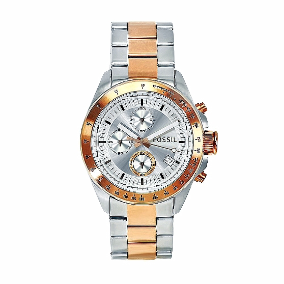 WATCH  Men s Stainless Steel Chronograph with Silver Dial - Fossil CH2686