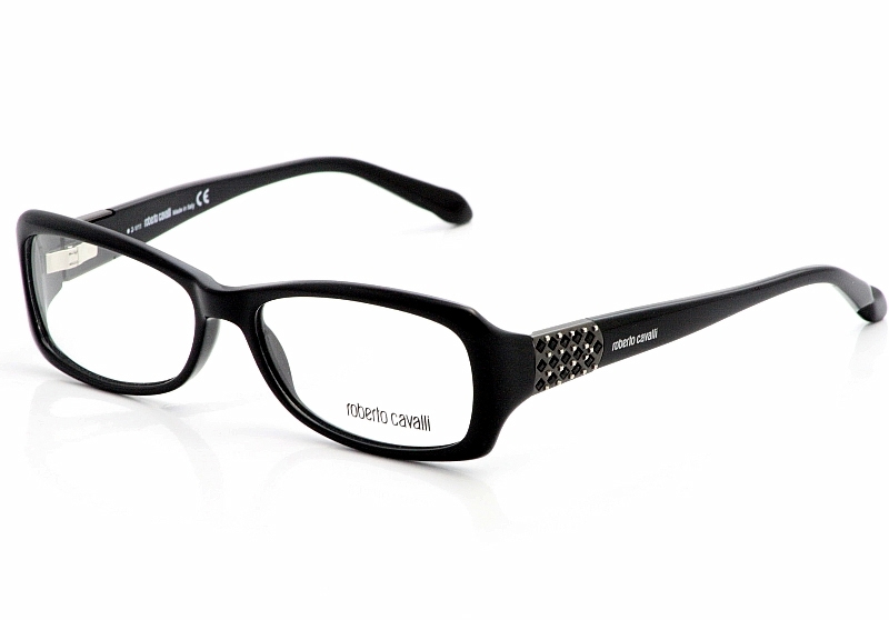 Roberto Cavalli 543 Garofano Eyeglasses Black 001 Rc543 Optical Frame