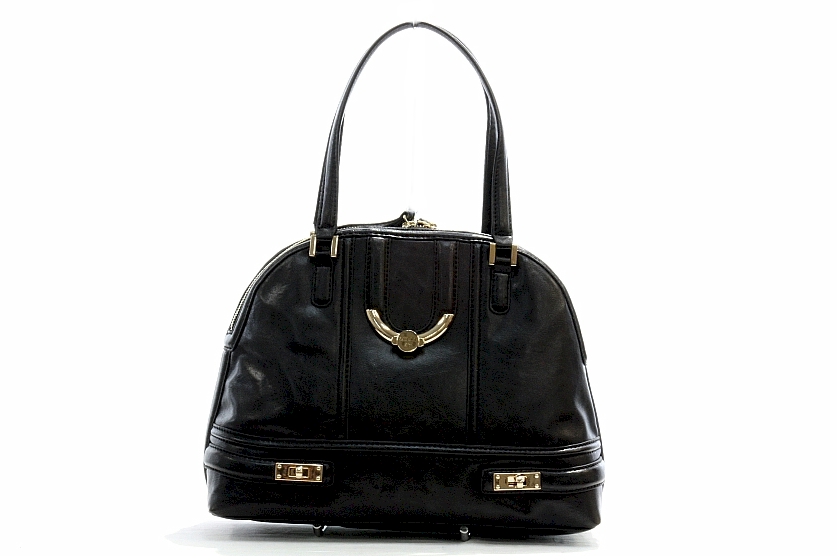 Guess Alfie Satchel Black Handbag St Vg331806