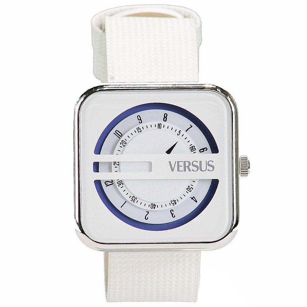 Versus By Versace Kyoto Sgh04 White Leather Analog Watch